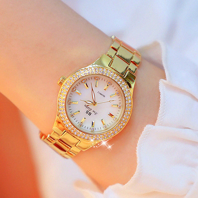 Classy Ladies Silver Stainless Steel Quartz Watch 32mm