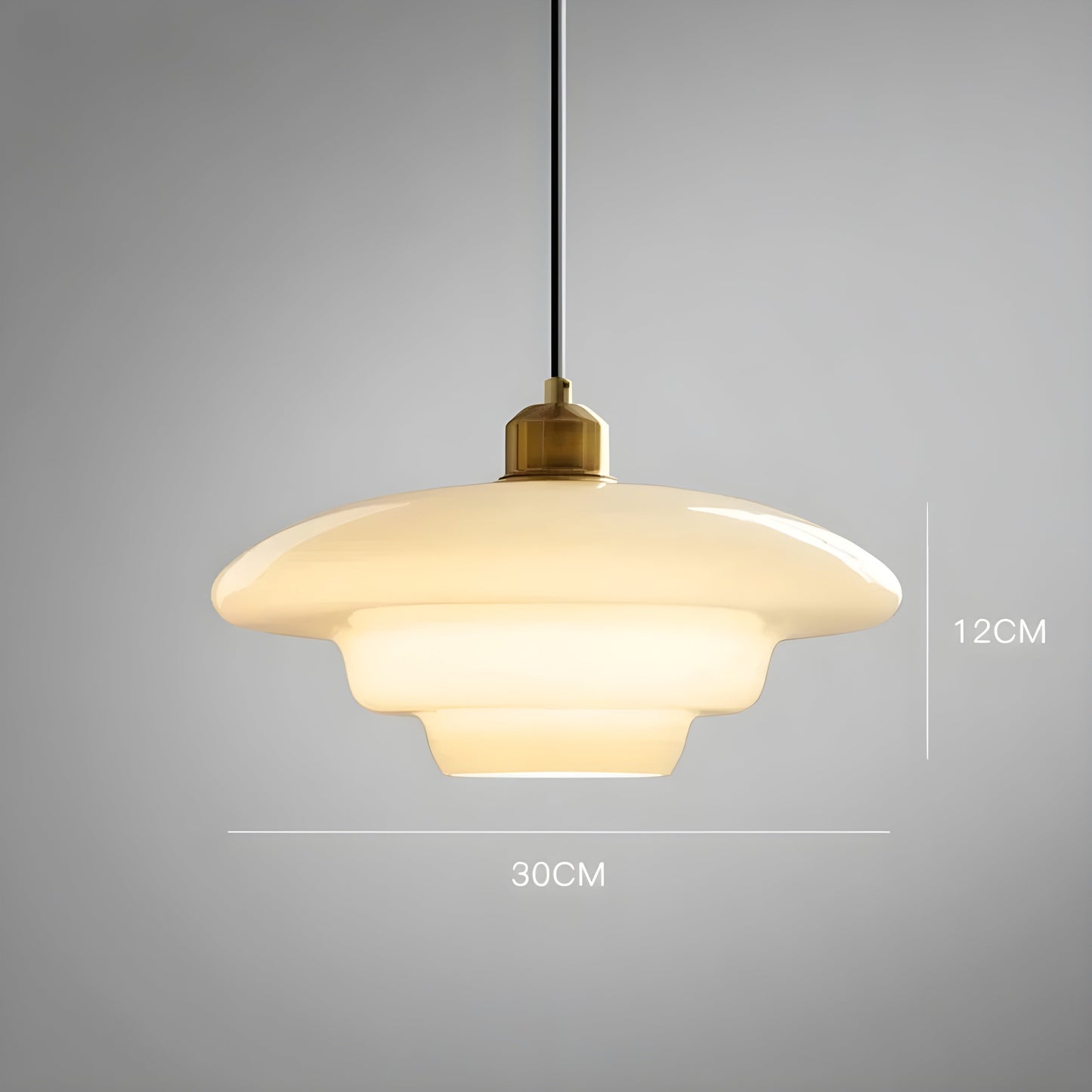 Simple White Glass Pendant Light - Cofik