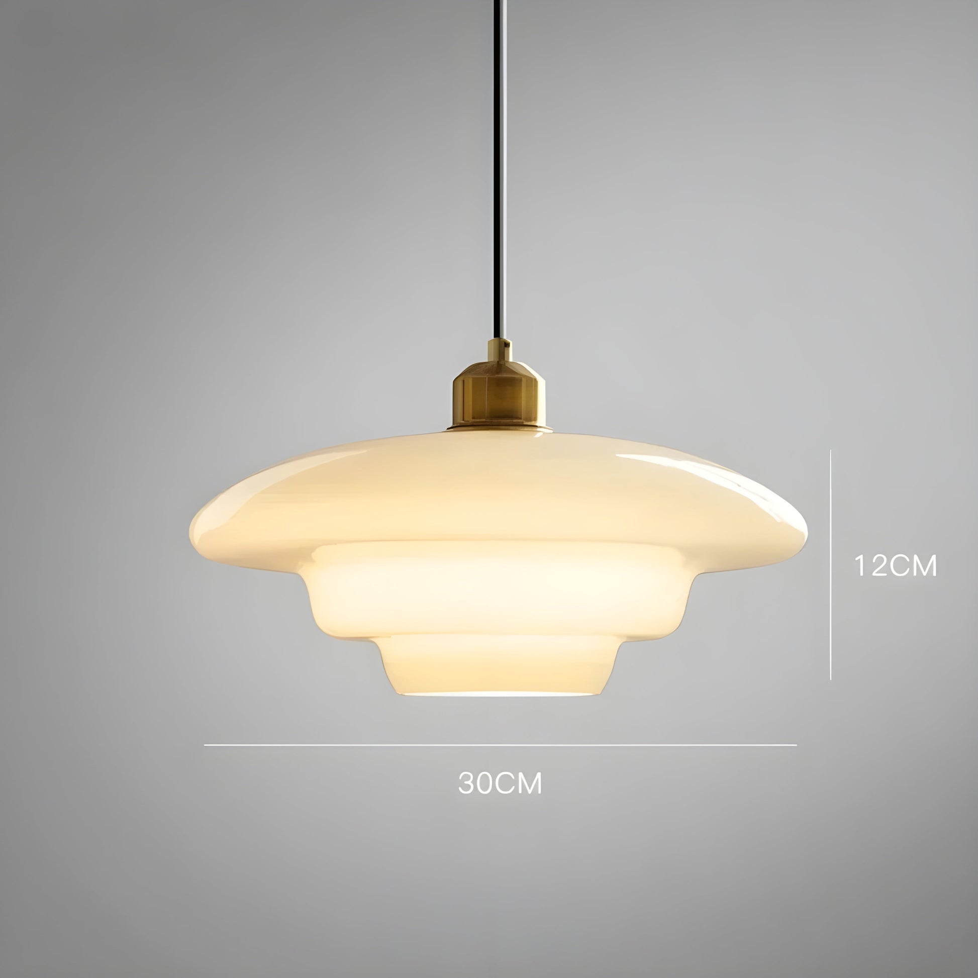 Simple White Glass Pendant Light - Cofik