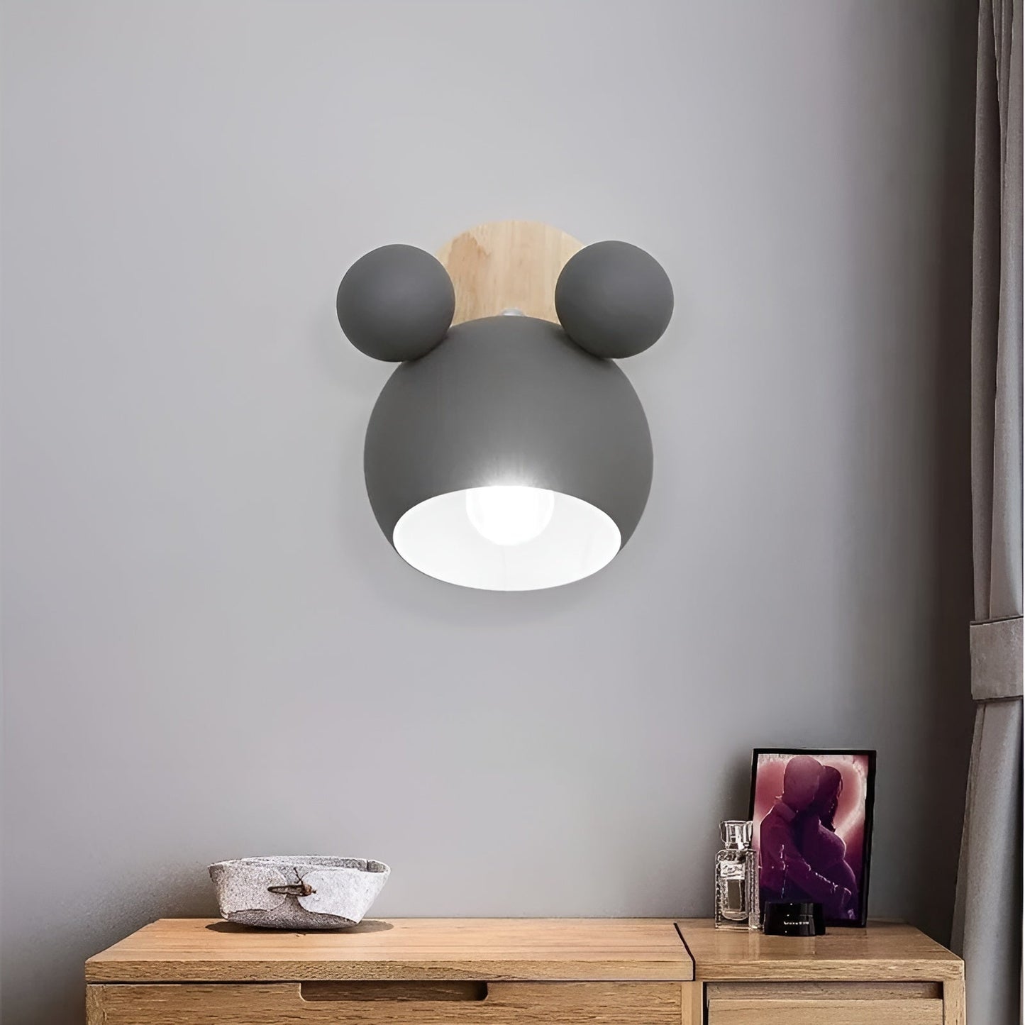 Fun Mickey Wall Lamp for Kids Room