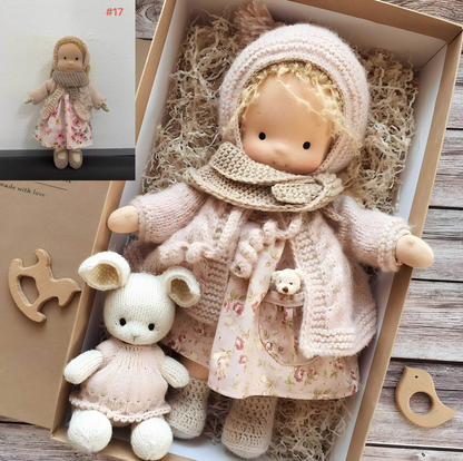 Natural Handmade Doll | Soft Educational Toy for Kids - Cofik