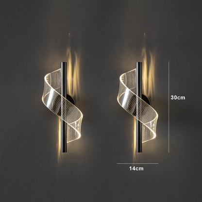 Elegant Glass Sconce with Candle Holder