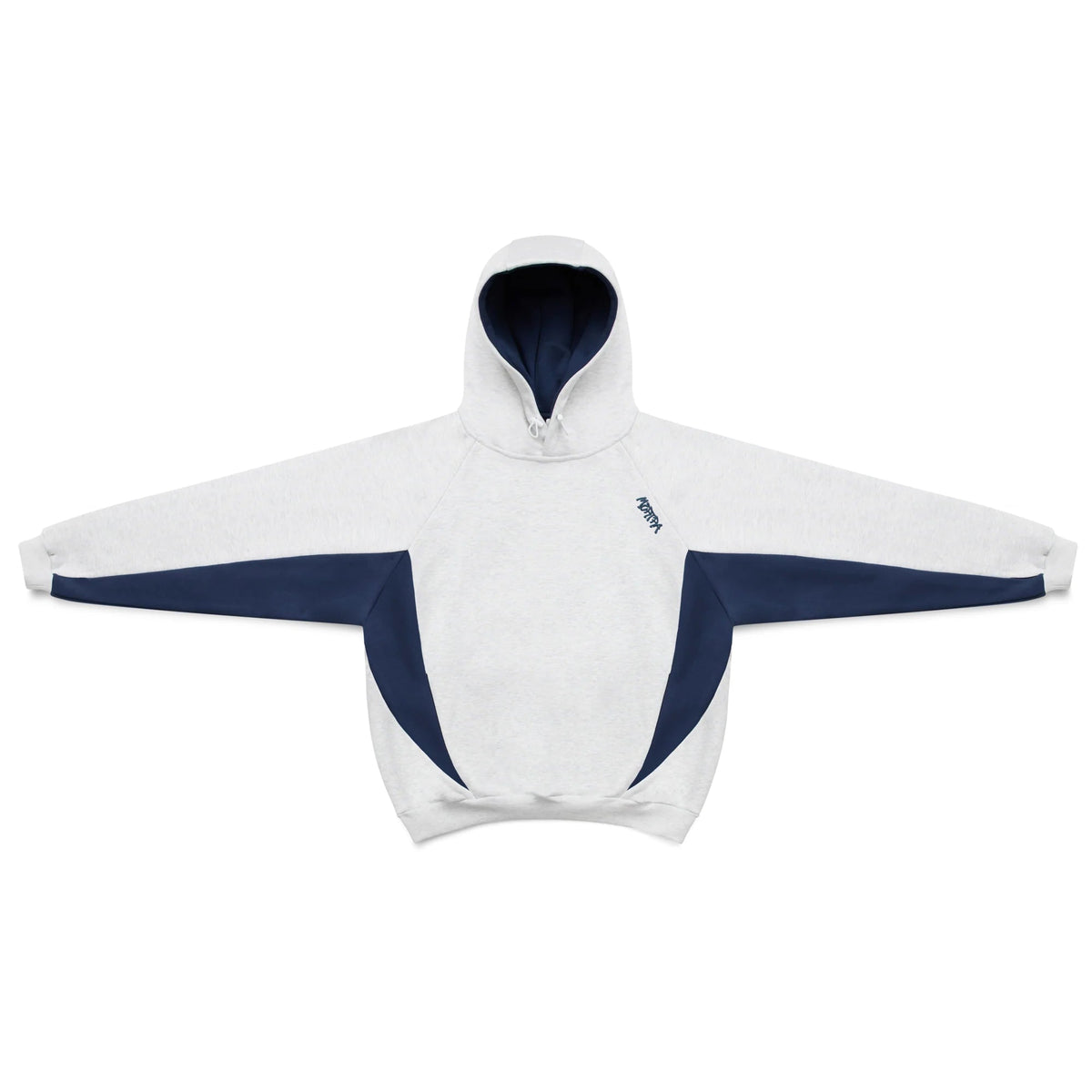 Velden Hoodie — Oversized Soft Polyester Hoodie with Contrast Panels