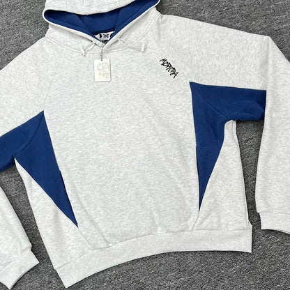 Velden Hoodie — Oversized Soft Polyester Hoodie with Contrast Panels