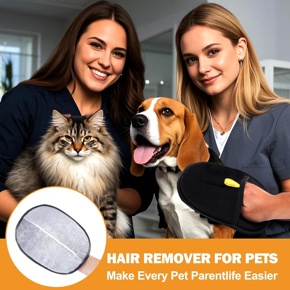 VeLuxer™ HairAway Gloves — Effortless Pet Hair Control That Makes Your Home Shine