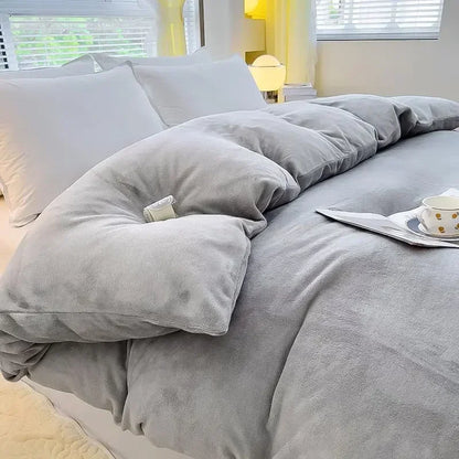 Verdict Flannel Fleece Duvet Cover - CozyCover