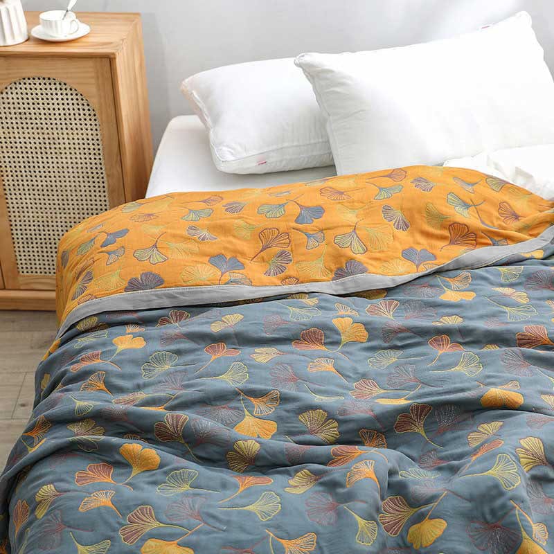 Soft Cotton Duvet with Beautiful Leaf Design