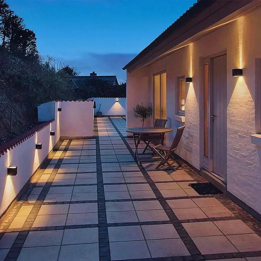 Flexible Dark Square LED Wall Light