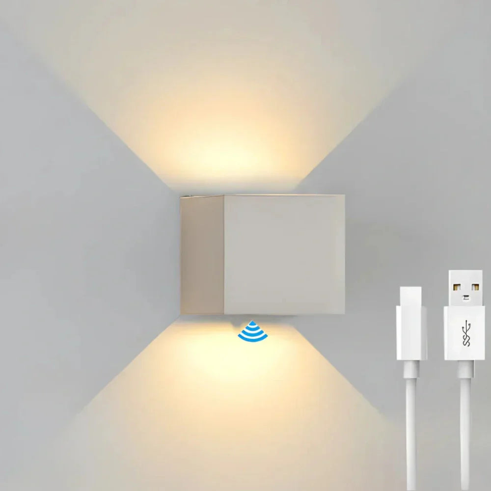 Flexible Dark Square LED Wall Light