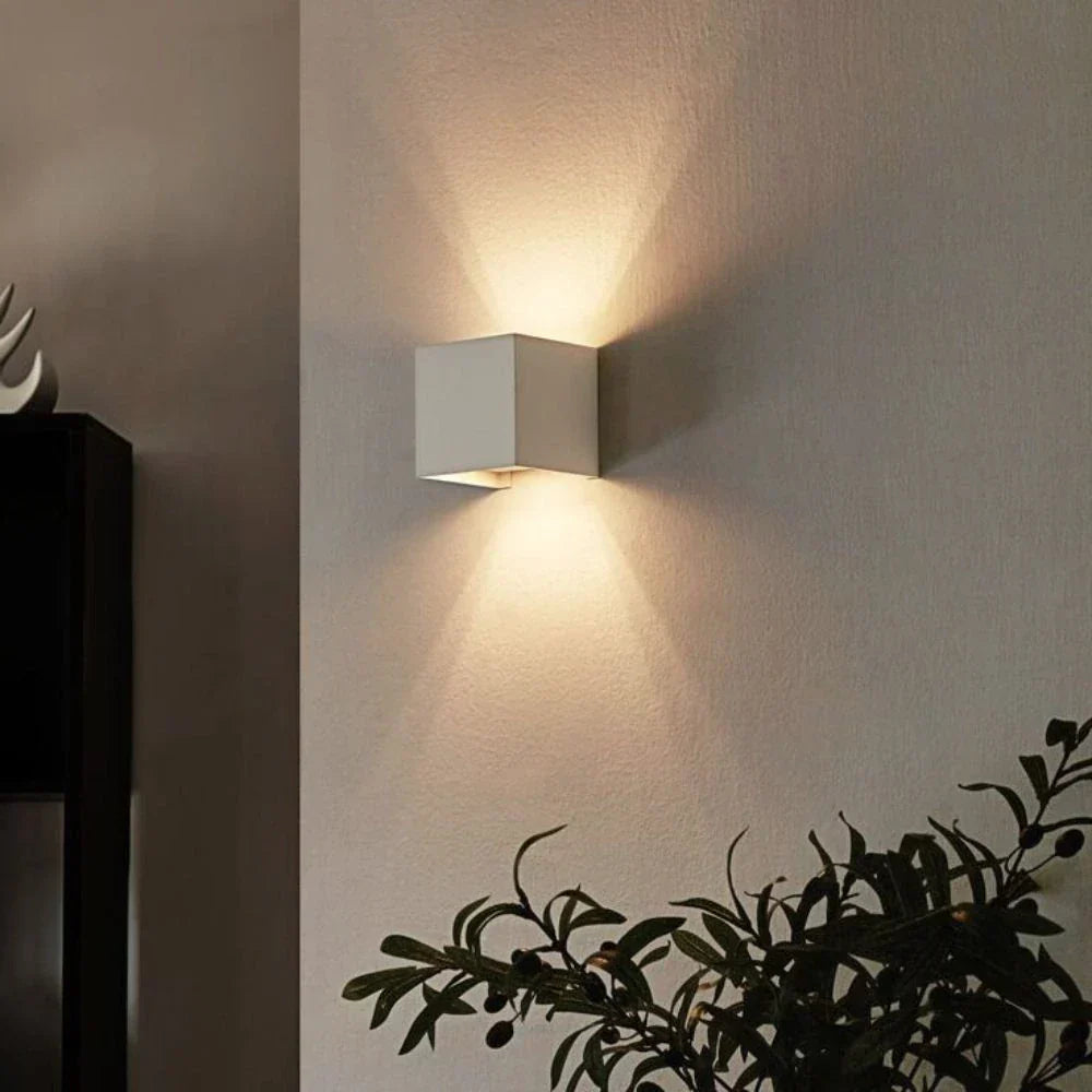 Flexible Dark Square LED Wall Light