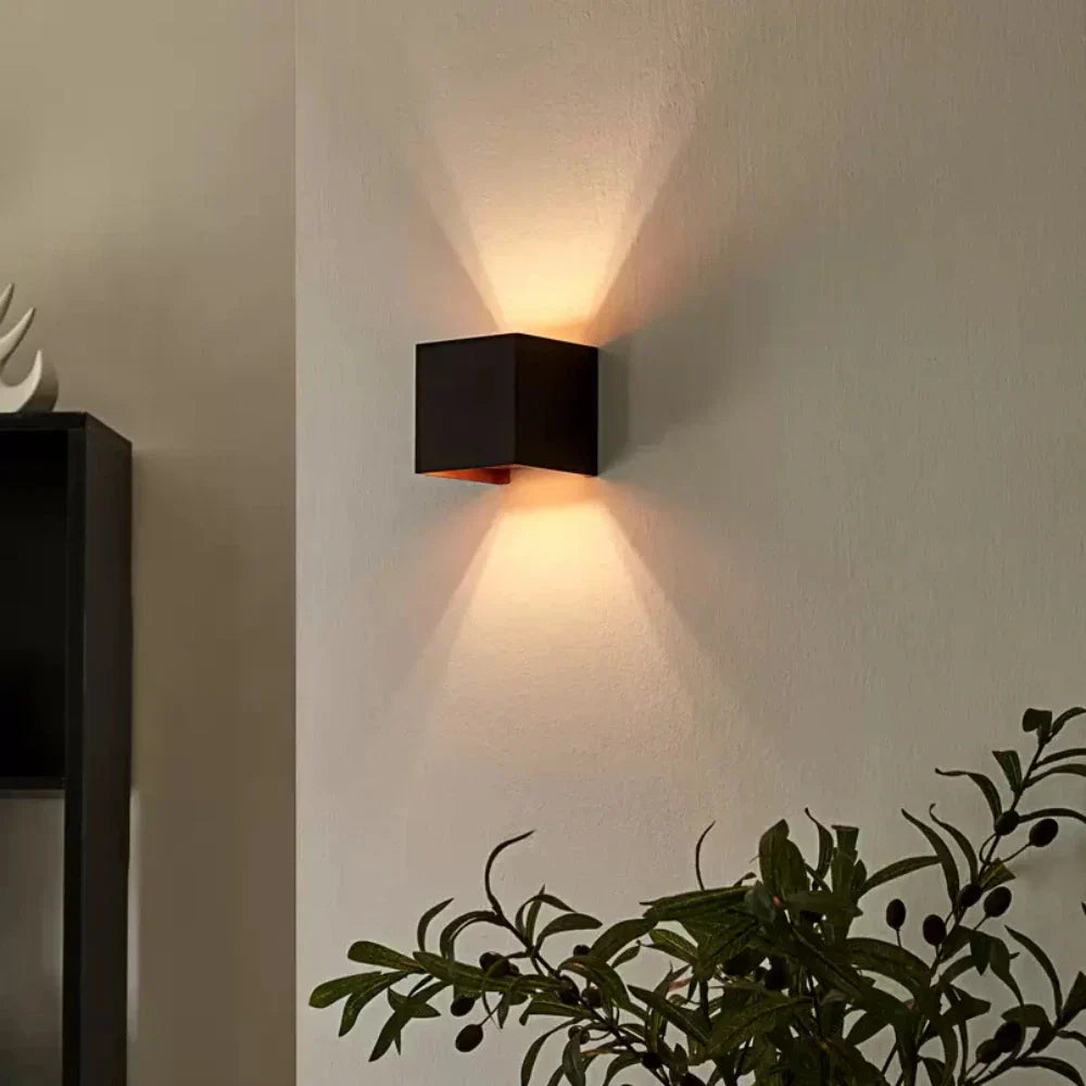 Flexible Dark Square LED Wall Light