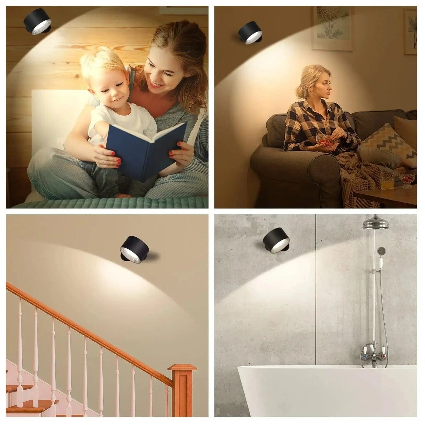 Cordless Rechargeable LED Wall Light