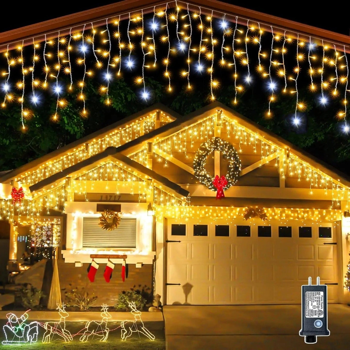 Frosty White String Christmas Lights - Cofik