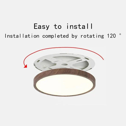 Slim Wooden Style LED Ceiling Light