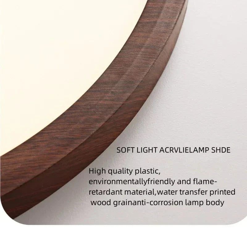 Slim Wooden Style LED Ceiling Light