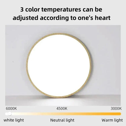 Slim Wooden Style LED Ceiling Light