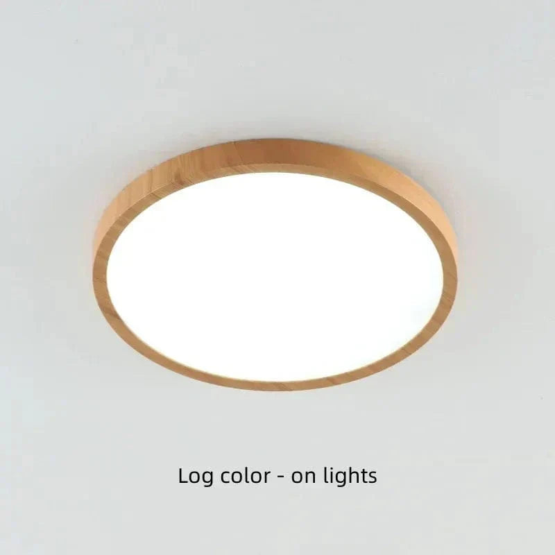 Slim Wooden Style LED Ceiling Light