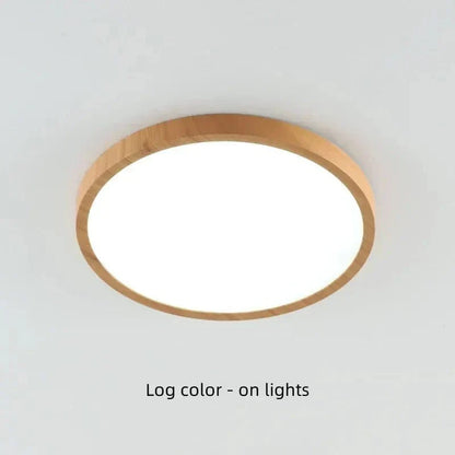 Slim Wooden Style LED Ceiling Light