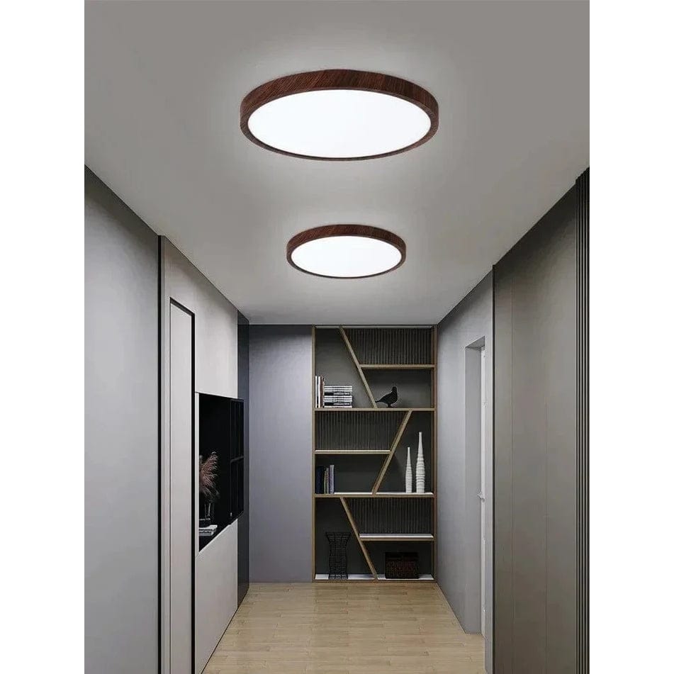 Slim Wooden Style LED Ceiling Light