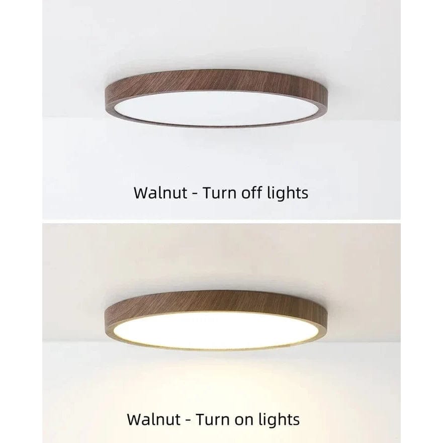 Slim Wooden Style LED Ceiling Light