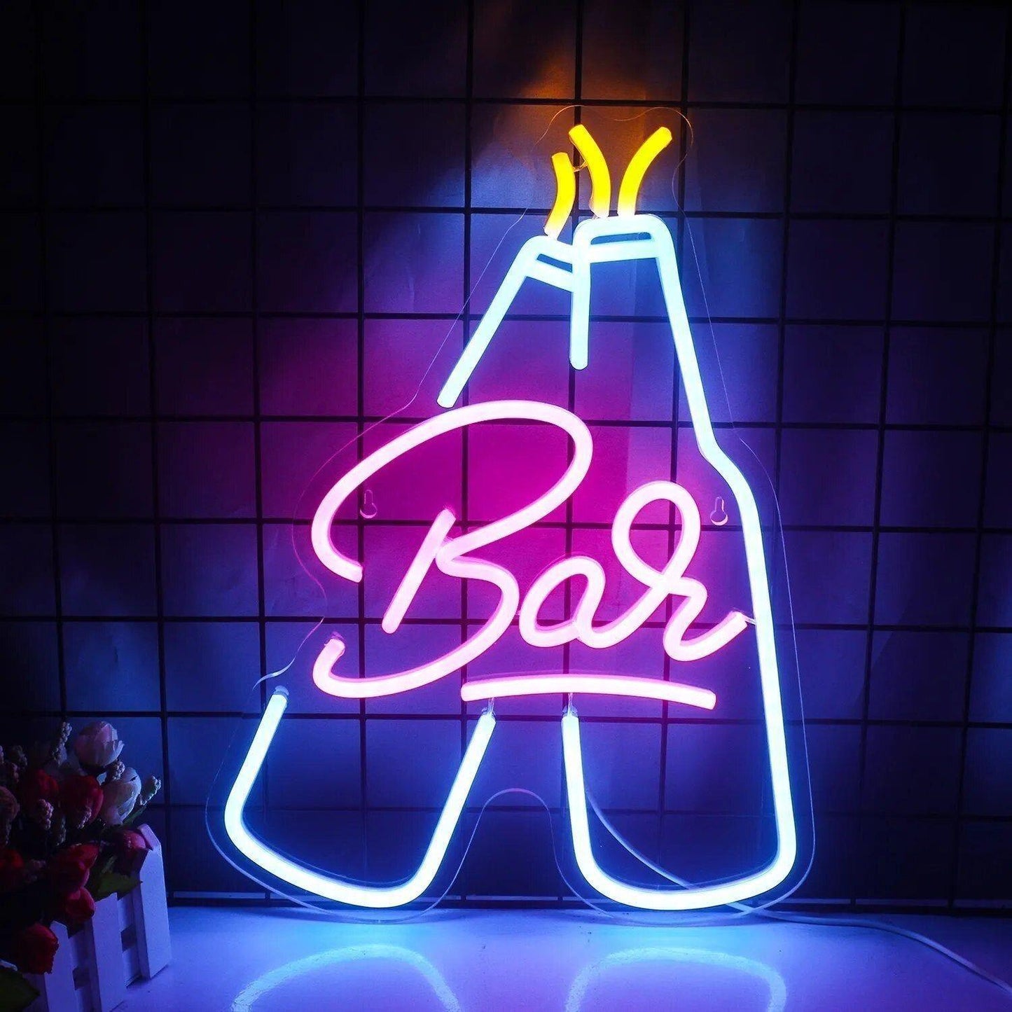 Vibrant LED Neon Bar Sign