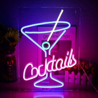 Vibrant LED Neon Bar Sign
