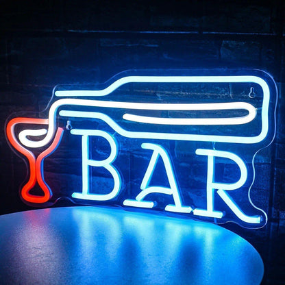 Vibrant LED Neon Bar Sign