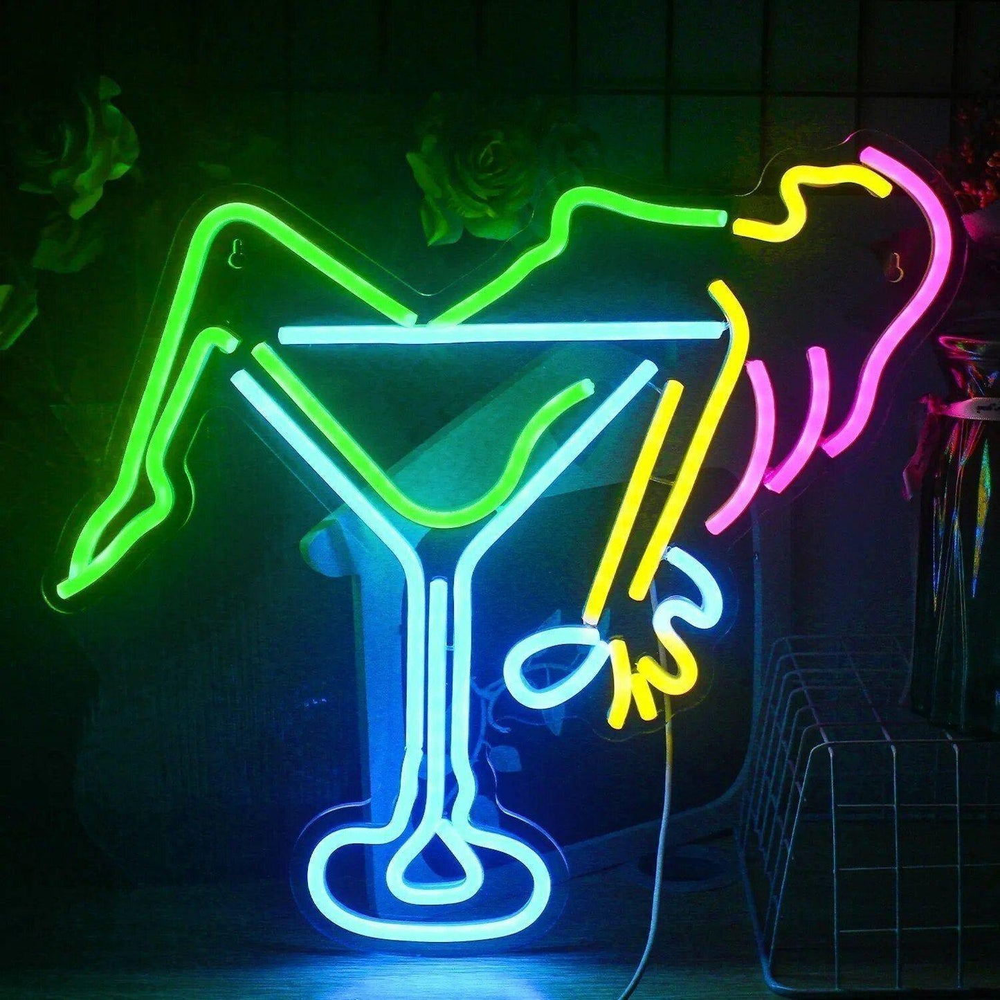 Vibrant LED Neon Bar Sign