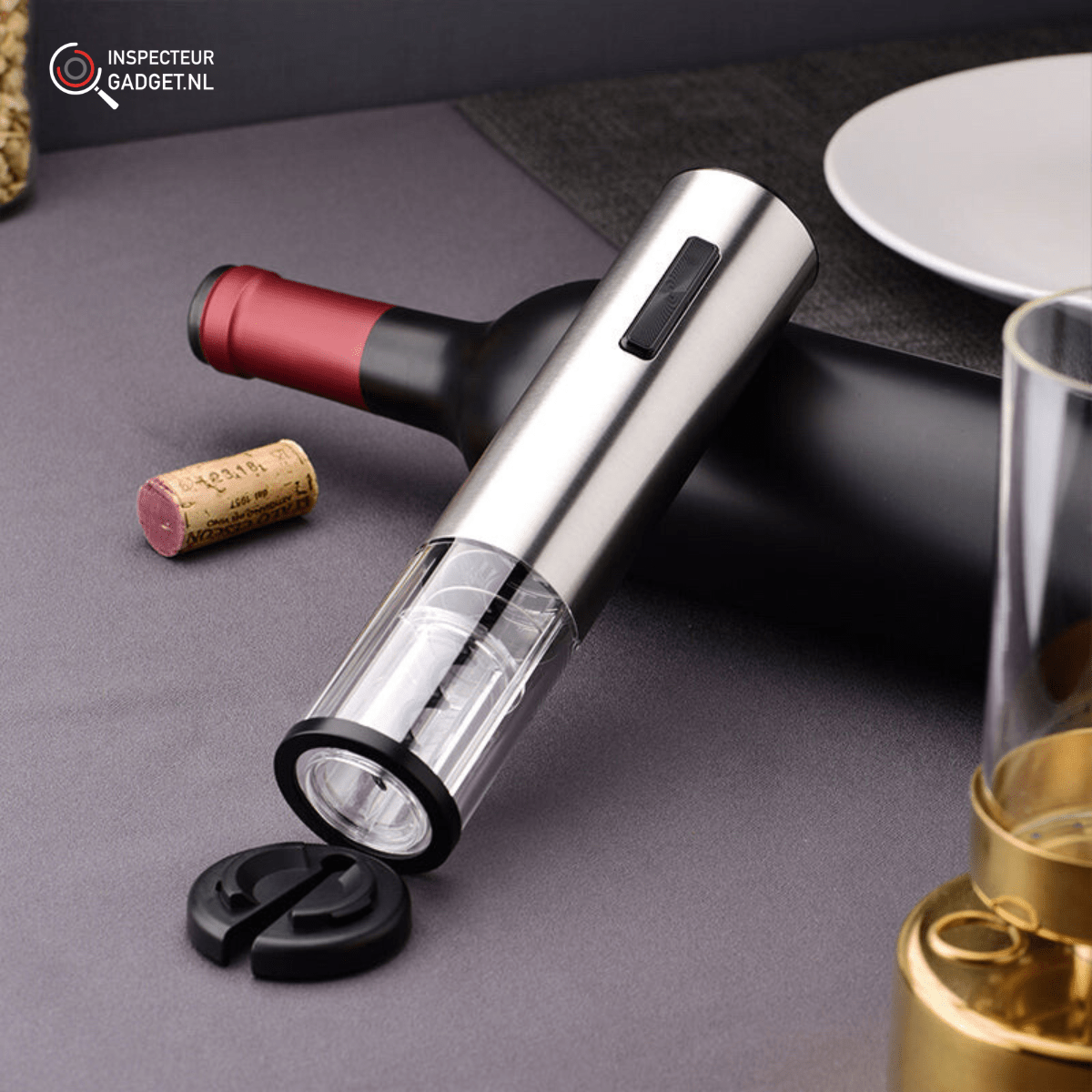 Wine Lovers 4-in-1 Electric Corkscrew Set