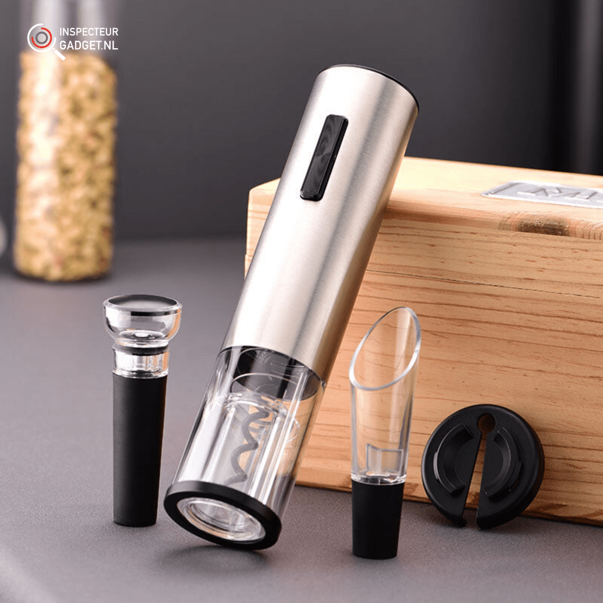 Wine Lovers 4-in-1 Electric Corkscrew Set - Cofik