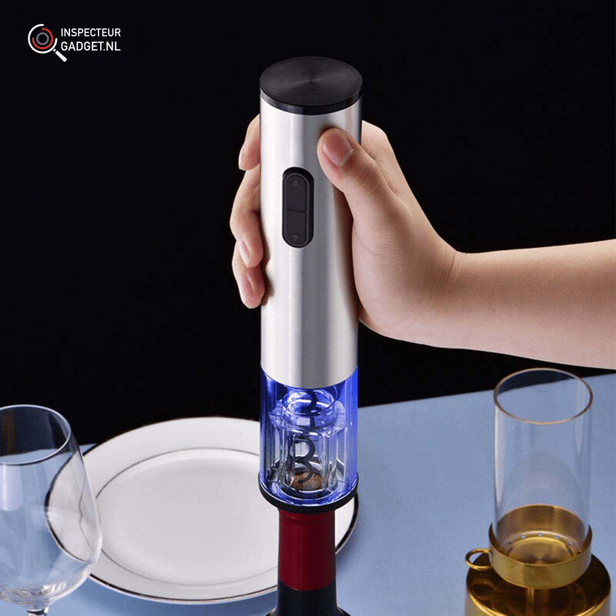 Wine Lovers 4-in-1 Electric Corkscrew Set