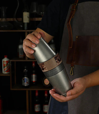 Classic Stainless Steel Cocktail Shaker Bar Tool Set