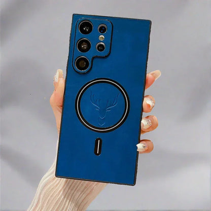 Premium Leather Phone Case with Wireless Charging