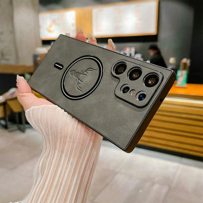 Premium Leather Phone Case with Wireless Charging - Cofik