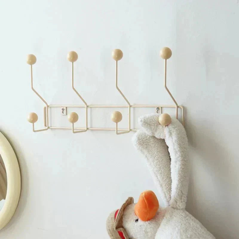Rustic Metal Hook Set - Traditional Coat Rack for Hanging