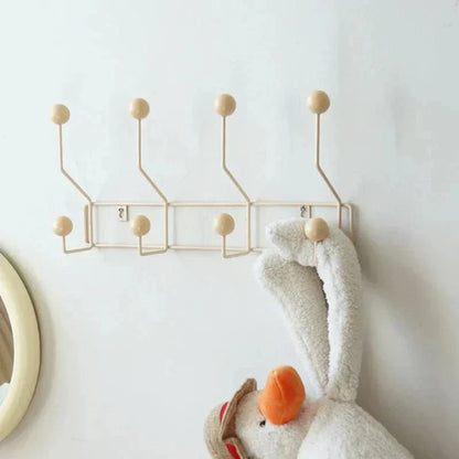 Rustic Metal Hook Set - Traditional Coat Rack for Hanging