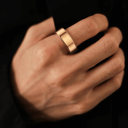 Smart Fitness Tracker Titanium Ring