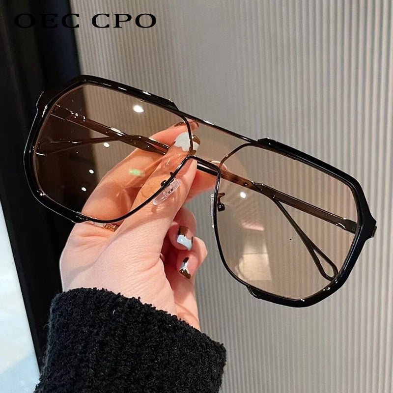 Trendy Large Square Shades with UV Protection Lenses