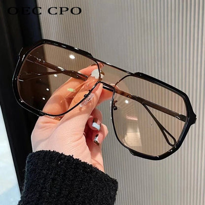 Trendy Large Square Shades with UV Protection Lenses