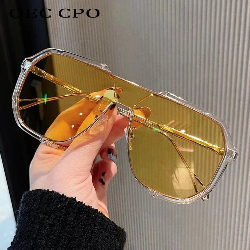 Trendy Large Square Shades with UV Protection Lenses