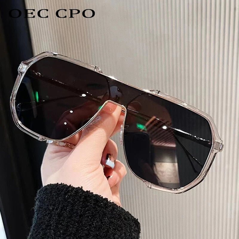 Trendy Large Square Shades with UV Protection Lenses
