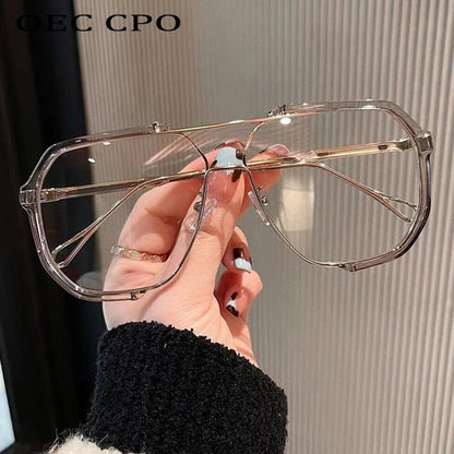 Trendy Large Square Shades with UV Protection Lenses
