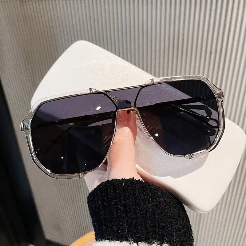 Trendy Large Square Shades with UV Protection Lenses - Cofik