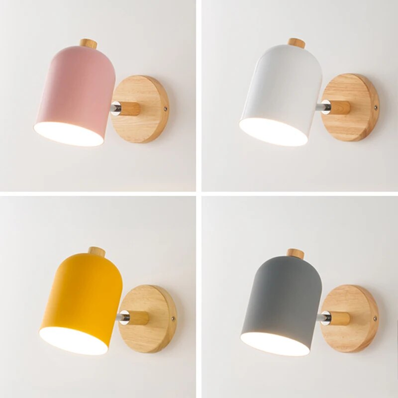 Rustic Wood Wall Light – Nordic Design - Cofik