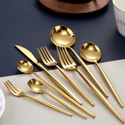 Luxury Golden Flatware Set
