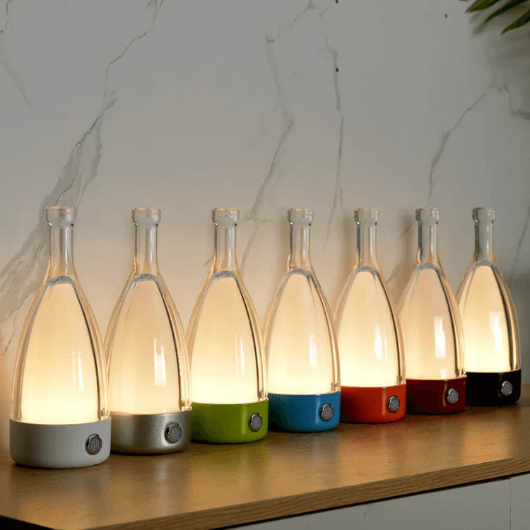 Elegant Wine Bottle Desk Lamp