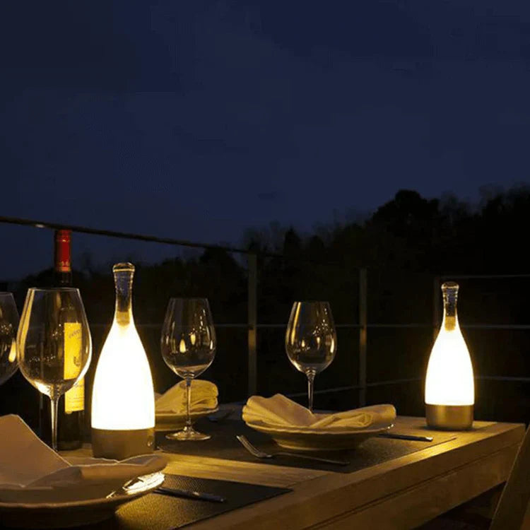 Elegant Wine Bottle Desk Lamp