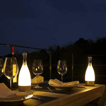 Elegant Wine Bottle Desk Lamp