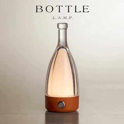 Elegant Wine Bottle Desk Lamp