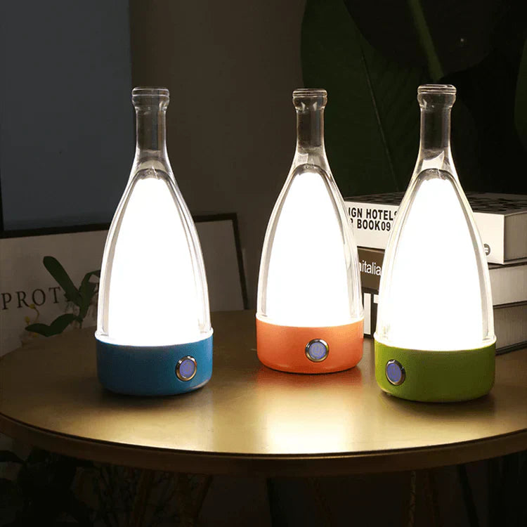 Elegant Wine Bottle Desk Lamp